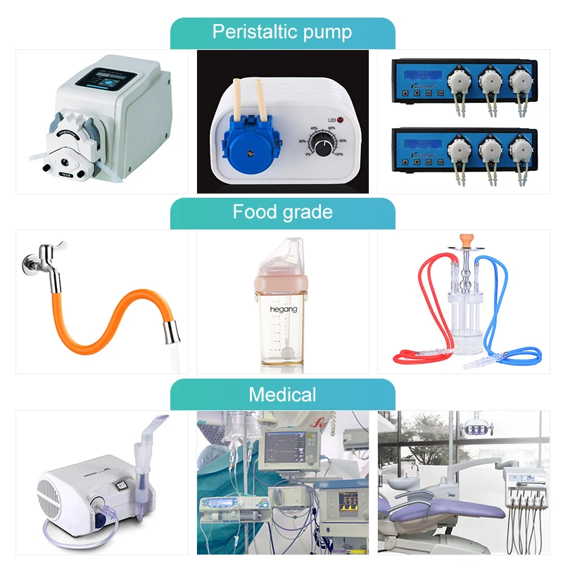 Minimum 0.2mm Inner Diameter Wall Thickness Minimum 0.1mm Flexible Capillary Tube Medical Grade Equipment Silicone Hose
