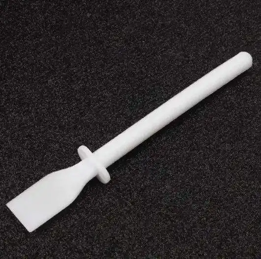 Keep Smiling 13cm Flat Straight White Stick Plastic Spatula Art DIY Hand Tools Oil Painting