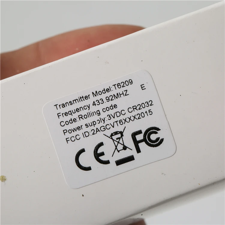Лидер продаж, Электрический радиочастотный беспроводной пульт дистанционного управления для гаражных ворот Hiland Door t6209