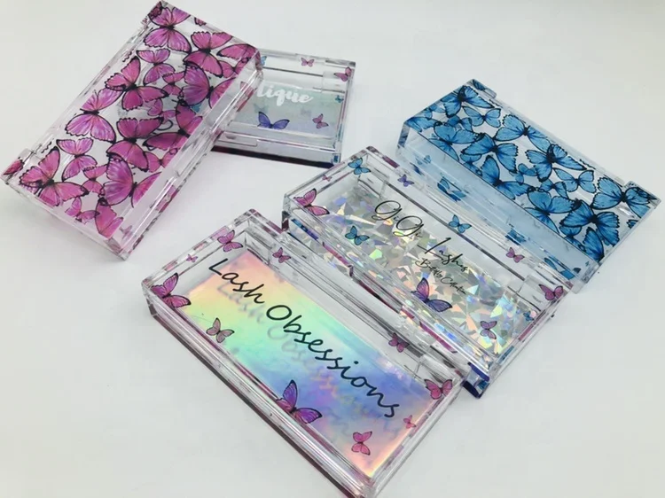 Hot sale strip lashes  cheetos eyelash packaging box for 3d mink eyelashes packaging box