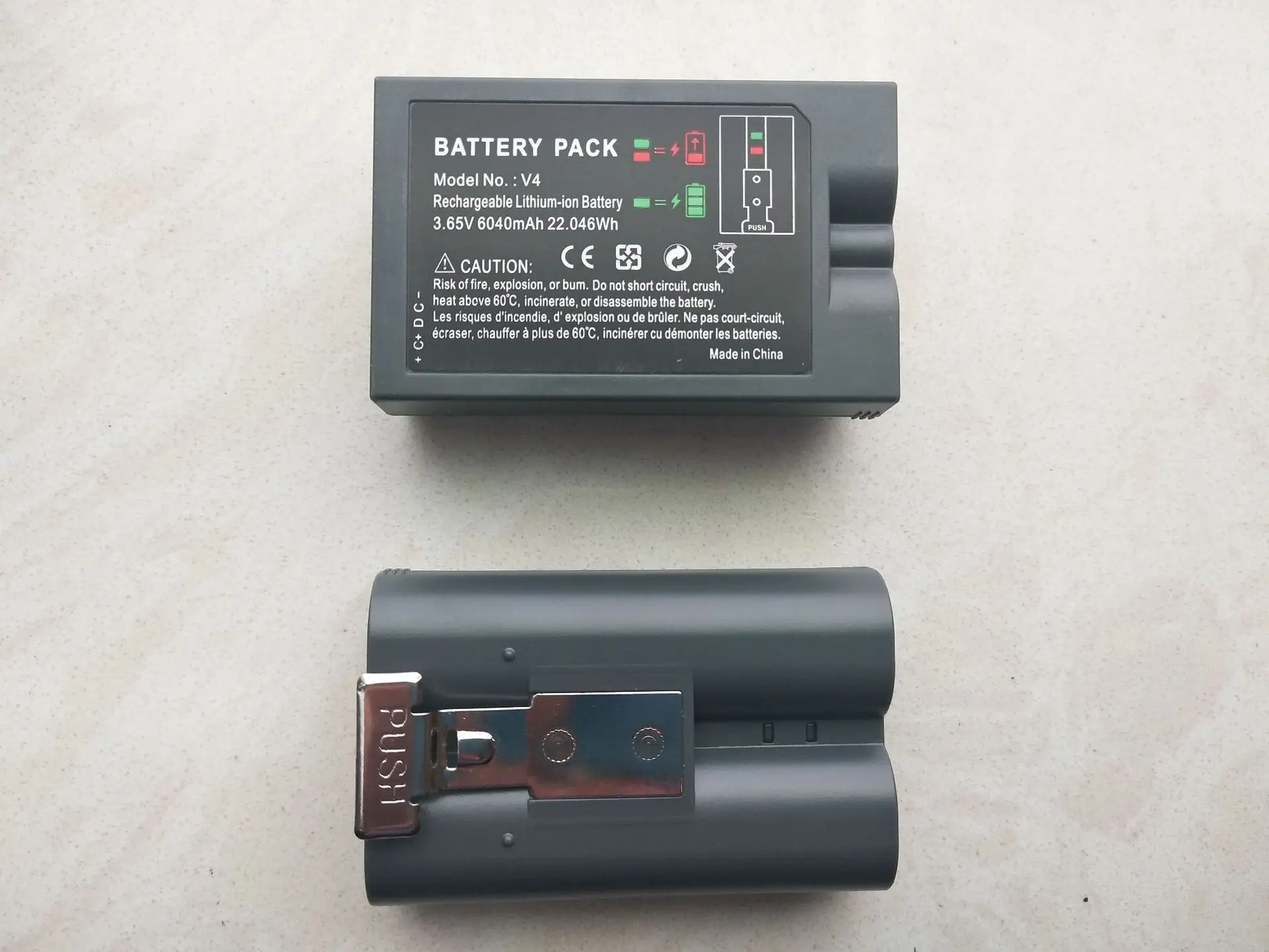 6040 мА/ч V4 батарея для колец сувенир брелок видео-дверной звонок Micro USB зарядкой модернизированное CCTV кольцо Stick Up Cam дверные звонки