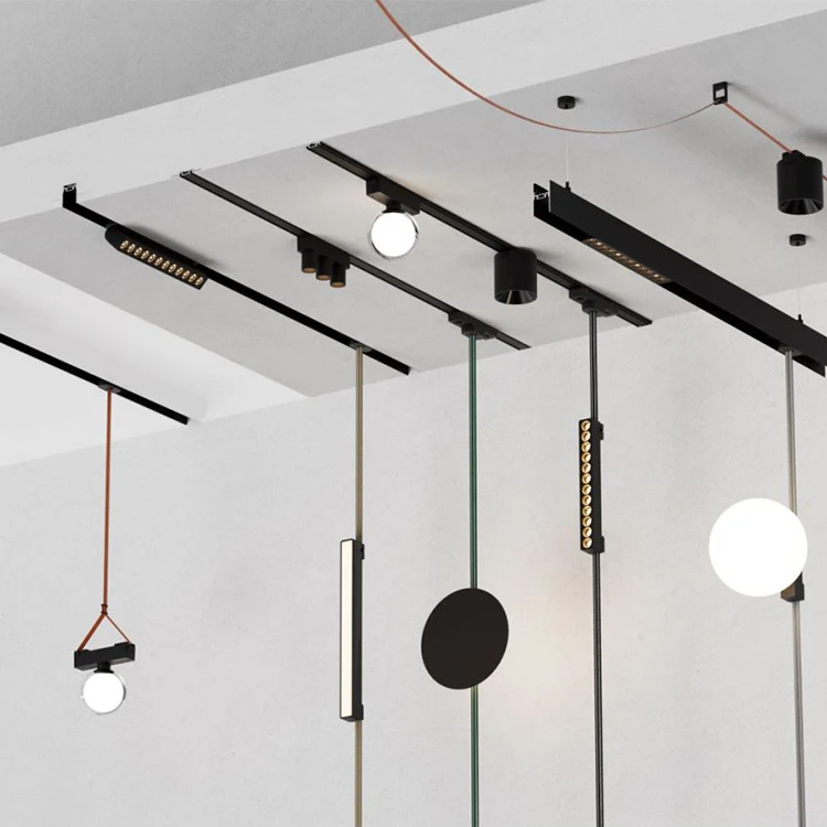 48V Led Flexible Magnetic Track Light Adjustable Flexible Belt Track Lights  Dimmable Led Flexible Belt Magnetic Track Light