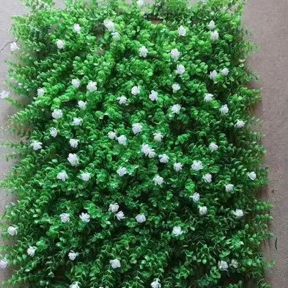 Plastic Grass Wall Artificial Boxwood Wall Panels for Indoor Outdoor Decorations