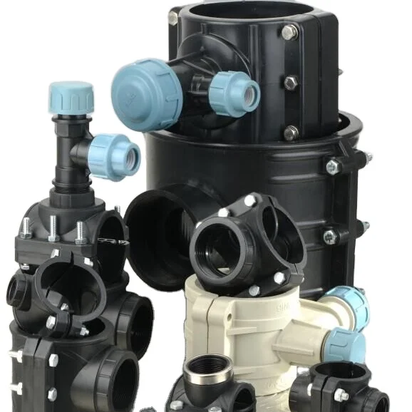  Зажимное седло HDPE PP компрессионные фитинги для труб из ПВХ и ПП Резьба BSP 10 бар с армирующим кольцом или без