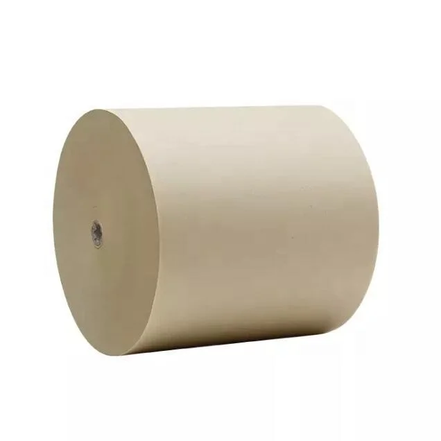 JINTU 90gsm 125gsm 135gsm Customized Virgin Liner Brown Kraft Paper Roll Or Sheets For Making Kraft Paper Bag