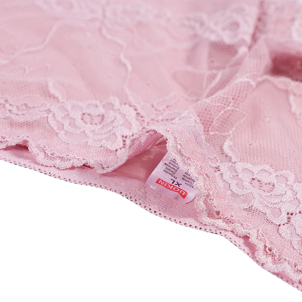 2023 Fashion design womens sexy lace contrast boyshorts underwear assorts solid nylon lace boxer briefs for ladies UOKIN 4318
