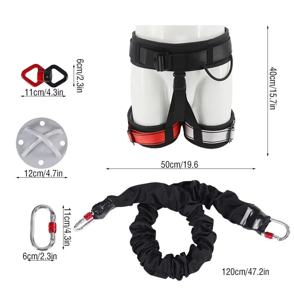 50kg 80kg-110kg 150 pounds 200 pounds aerial bungee jumping equipment full set bungee cord dance fitness bands resistance