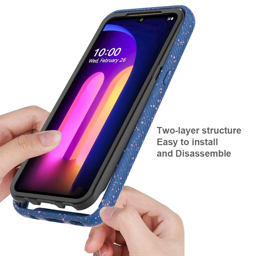Armor Rugged TPU PC Front Frame Case For LG V60 ThinQ Back Cover For LG G9 ThinQ