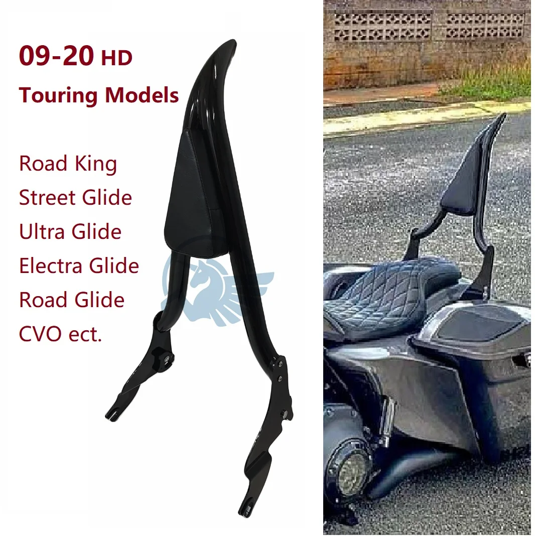 MAGEKYN RTS 38mm Thick Passenger backrest Sissy Bar for Harley Davidson Touring Road King Street Electra Ultra Glide CVO 09-21
