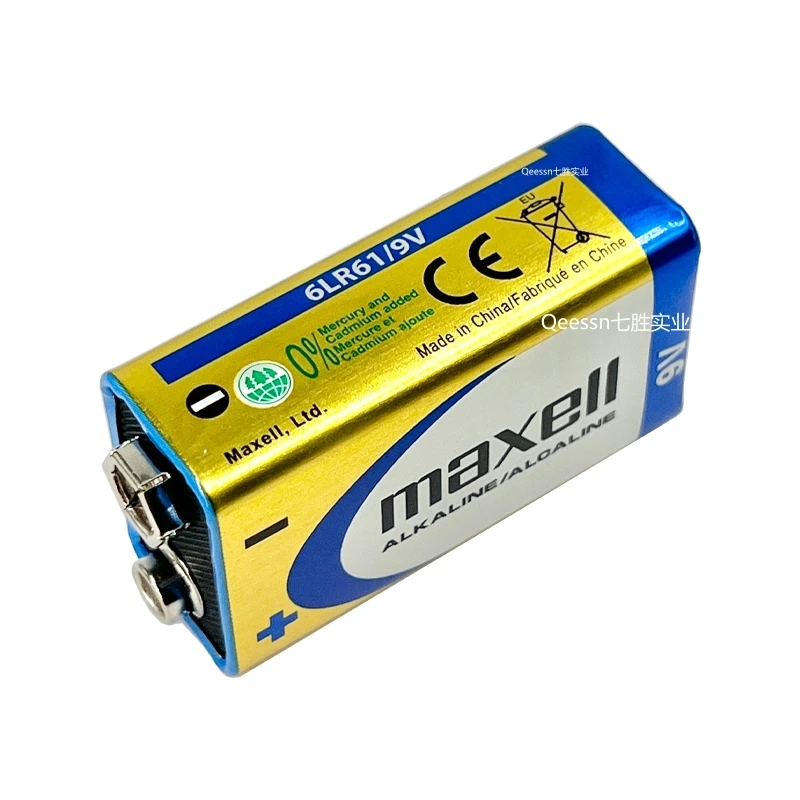 MAXELL 6LR61/9 В Щелочная/ALCALINE 6F22 батарея высокого качества одноразовая для игрушечных микрофонов