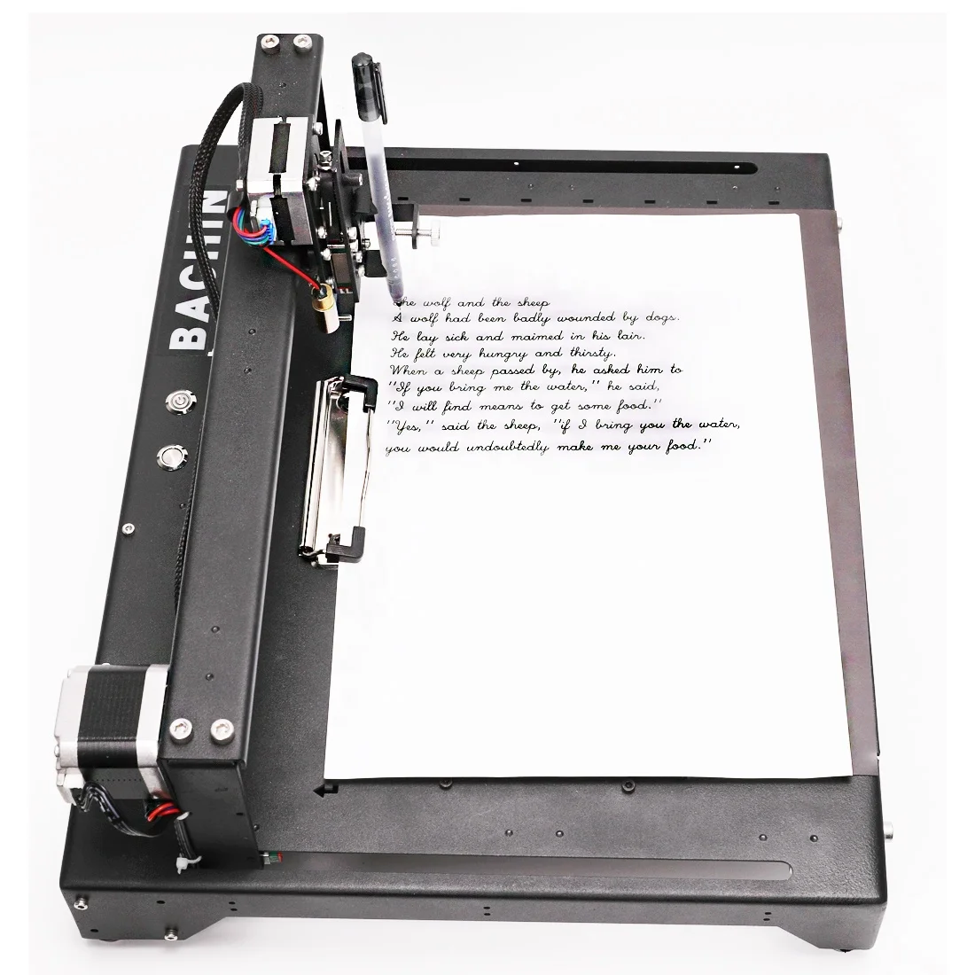 2022 BACHIN diy Pen Drawing Writing Robot Handwriting Machine Corexy XY-plotter for CNC Shield Drawing Toys Faster Speed
