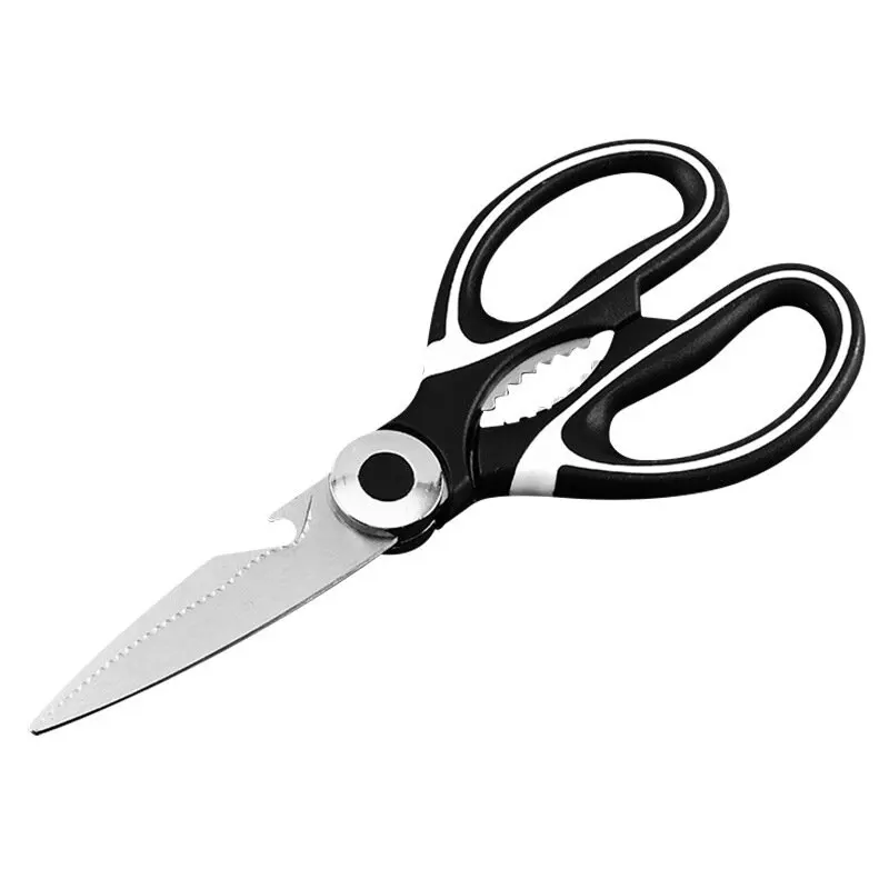 Heavy duty powerful multifunctional kitchen scissors stainless steel sharp blade scissors for kitchen