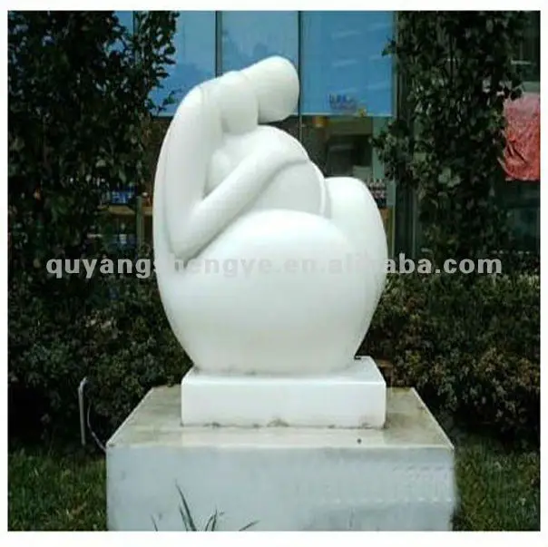 Factory direct marble carving Exquisite handicrafts Hand carved elegant sleeping angel marble sculpture