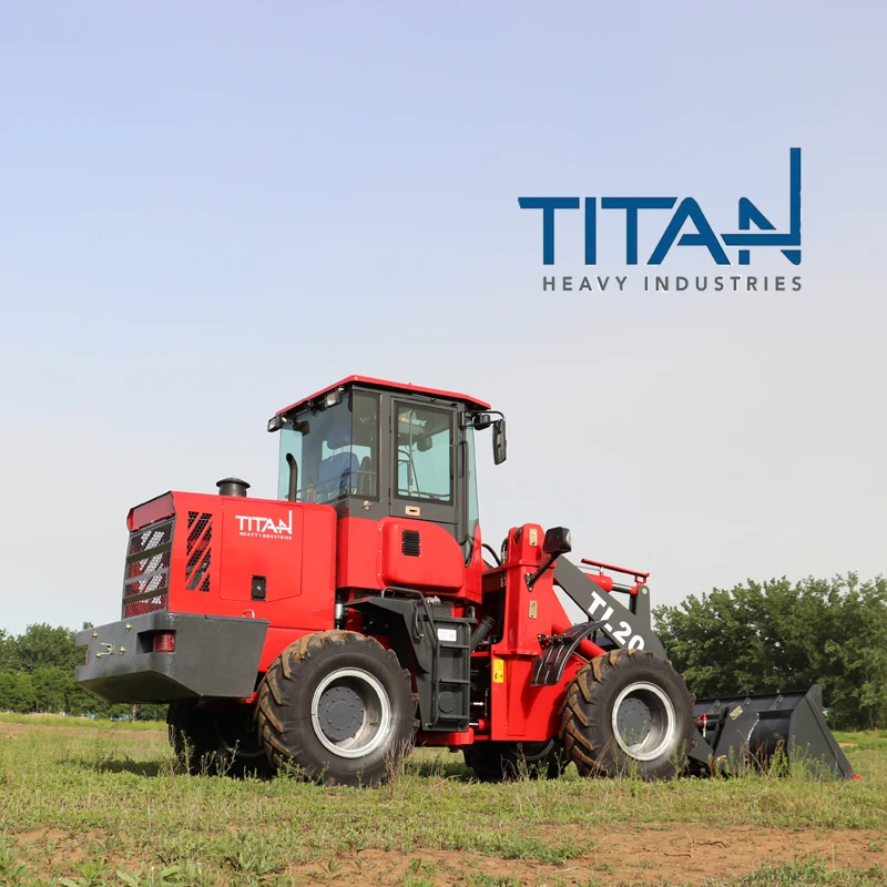 Chinese Titan Brand China Mini front end loader bucket TL20 Wheel Loader