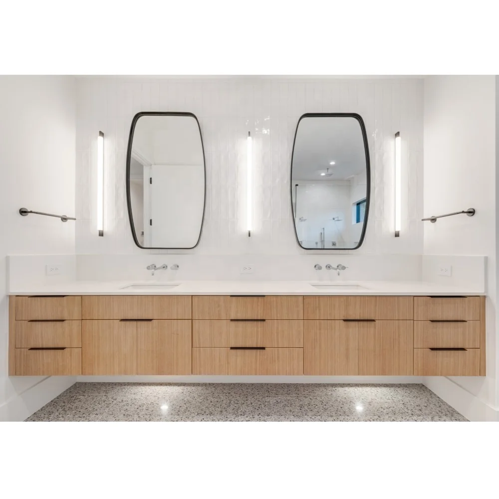 CBMmart New Custom Wooden Bathroom Cabinet Modern Bathroom Furniture European Bathroom Vanity With Sink