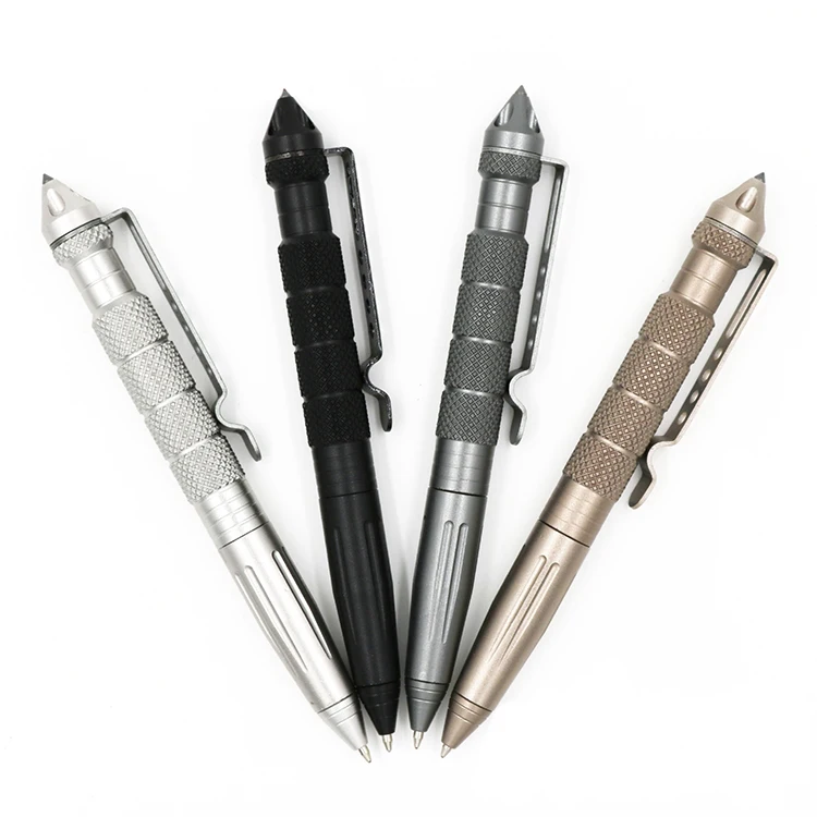 B2 Tungsten Metal Colour Tactical Defense Pen Self-defense Equipment Aviation Outdoor Survival Ballpoint Pens