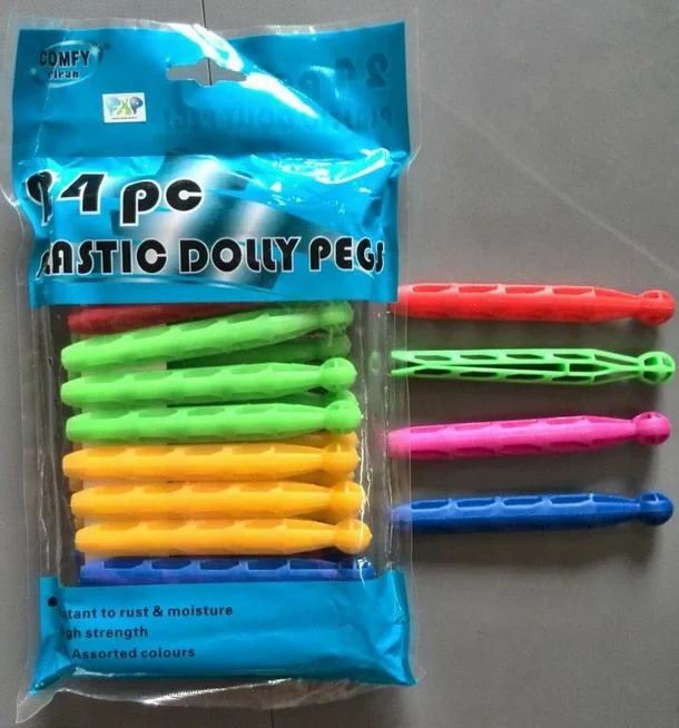 Plastic dolly pegs