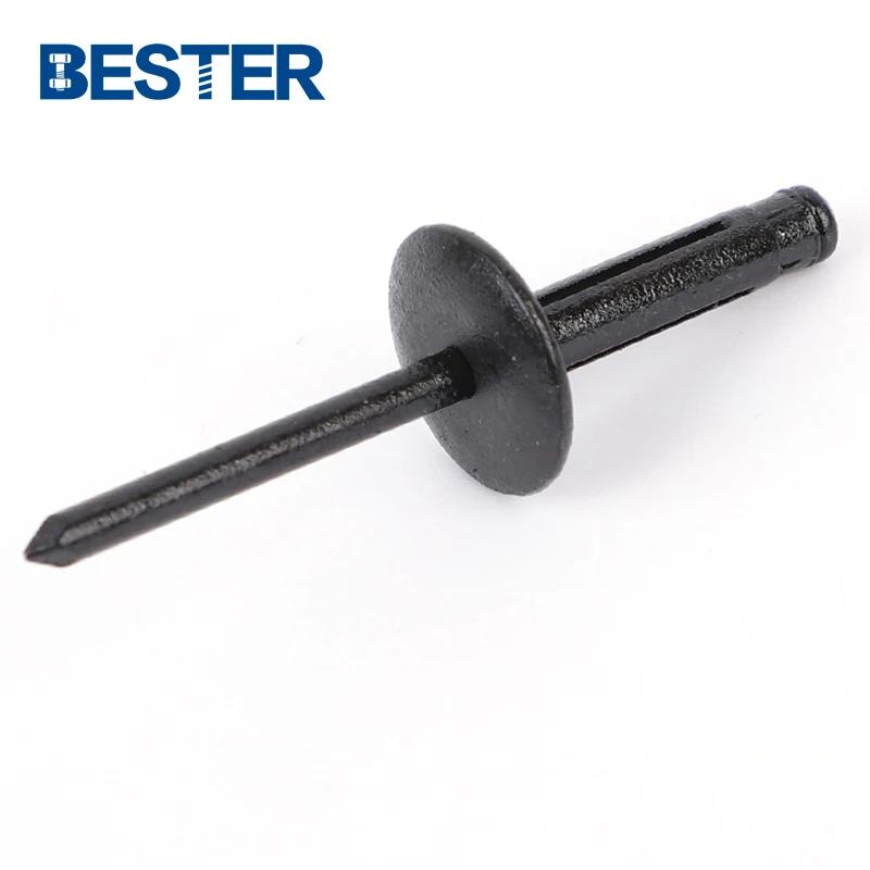 Black paint stainless steel Aluminum large flange big round head waterproof metal  bulb-tite blind rivet
