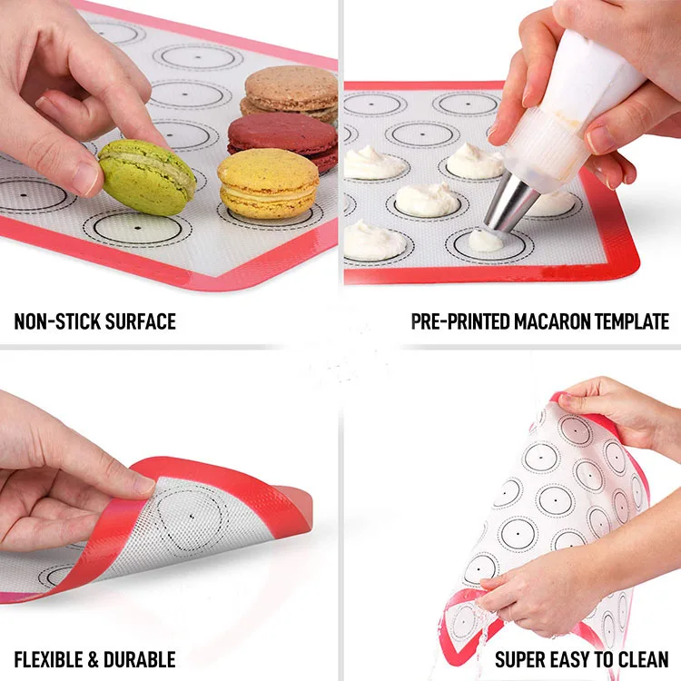 good selling foodgrade silicone baking mat macaron silicone baking mat