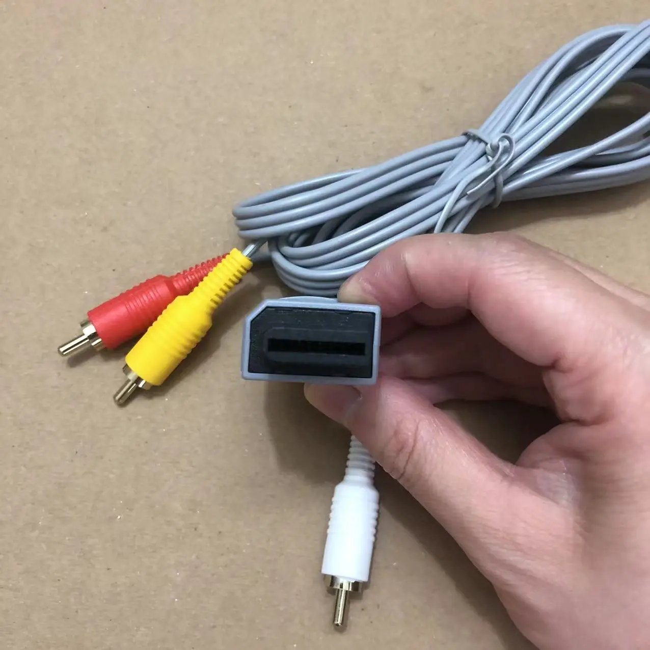 1.8m for Wii Console AV Cable Composite 3 RCA Cable for Nintendo Wii Console RCA