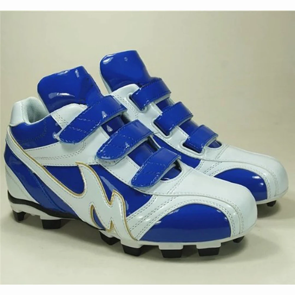 FREE SAMPLE  Kids adults professional spikes baseball shoes men women competition microfiber Magic Tape closure Softball shoes