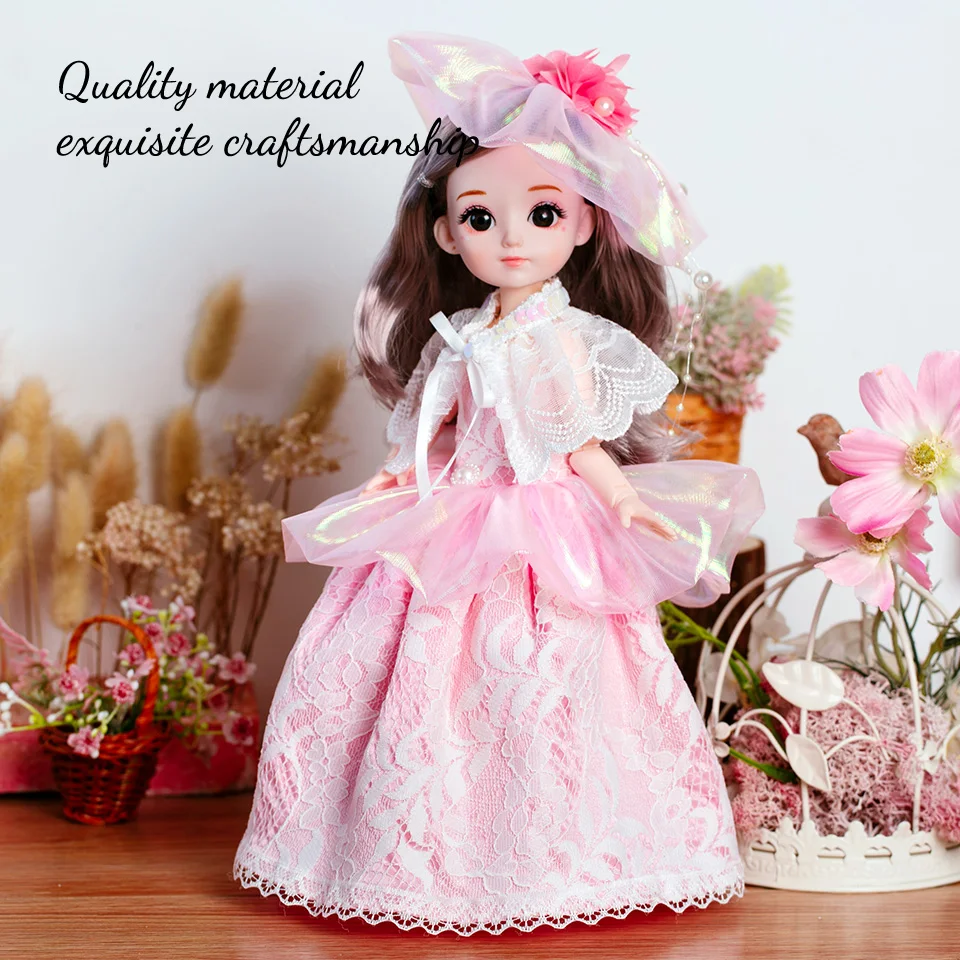 Fashion Doll Girl Play Pretend 12inch BJD 13joints Princess Doll