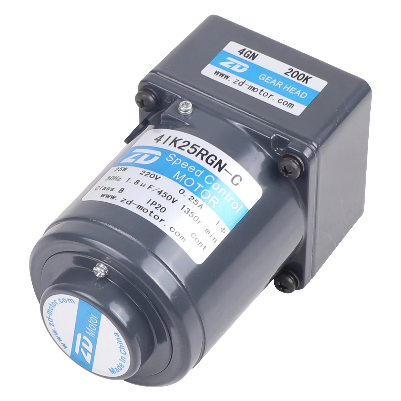 ZD 80mm Flange 25 watt 4IK25GN-C AC Reversible Speed Control Gear Motor