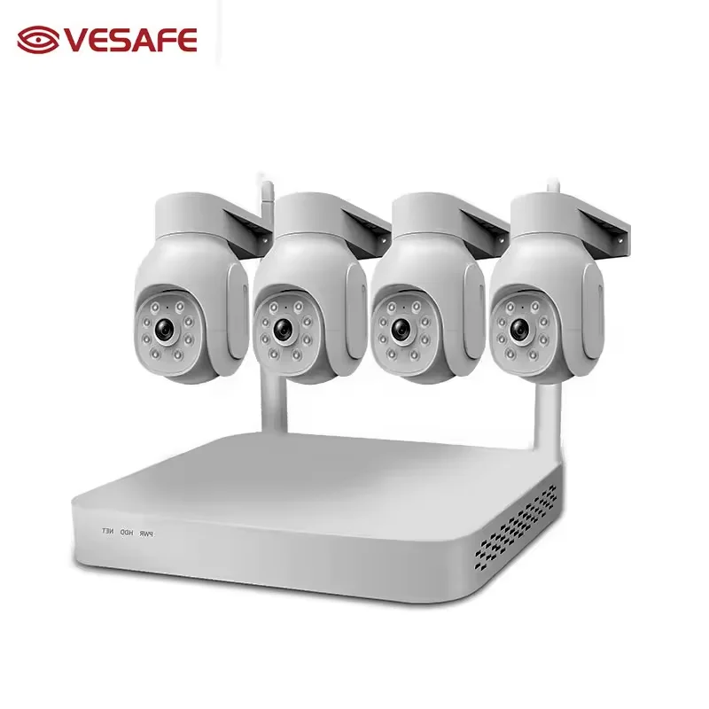 VESAFE Cc Tv Full Set Full Hd 3mp 5mp 8 Channel Nvr Cctv Set Home Wireless Sets Wifi Security Camera System