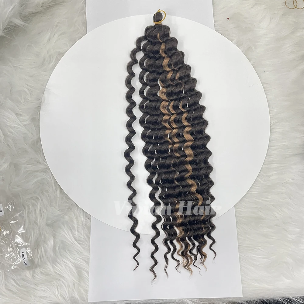 Popular long deep twist braid ombre grey color wand curl kanekalon fiber Aruba curl crochet braiding hair extension wholesale