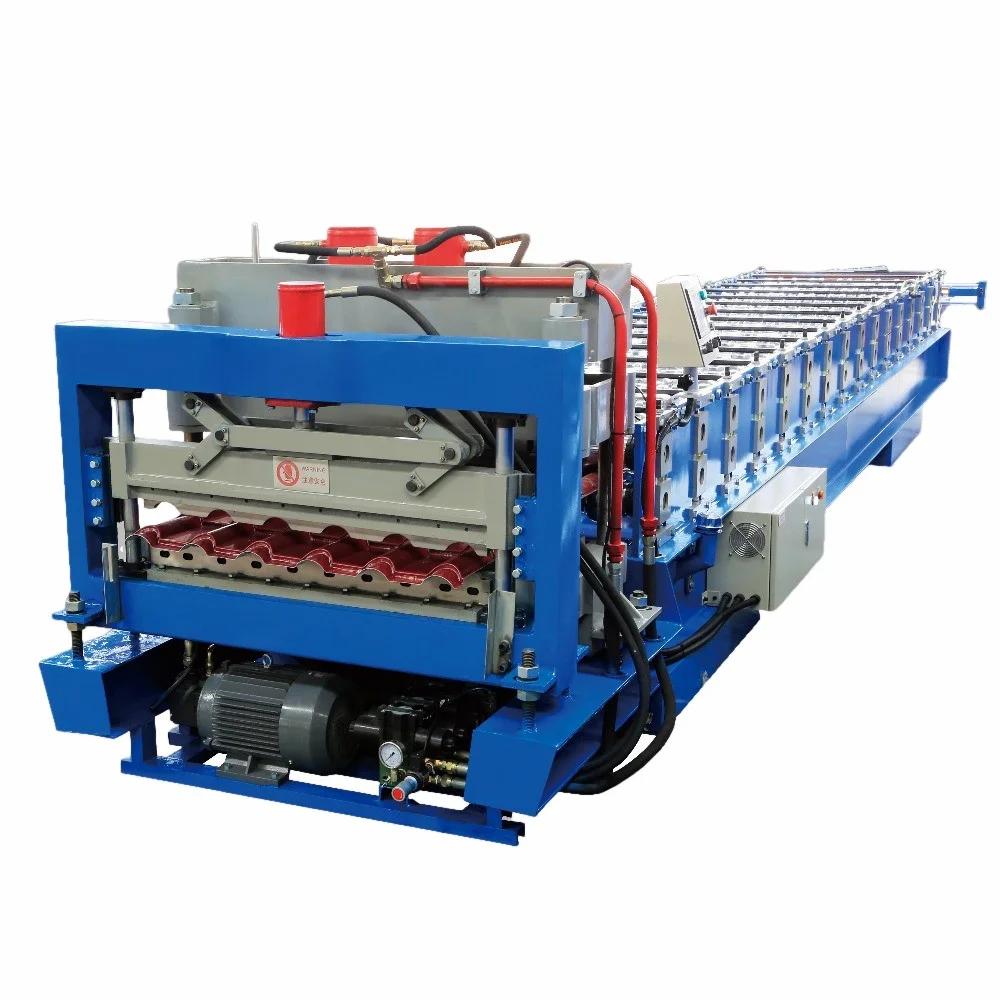 Hot-sale glazed tile roll forming machine Russian popular model