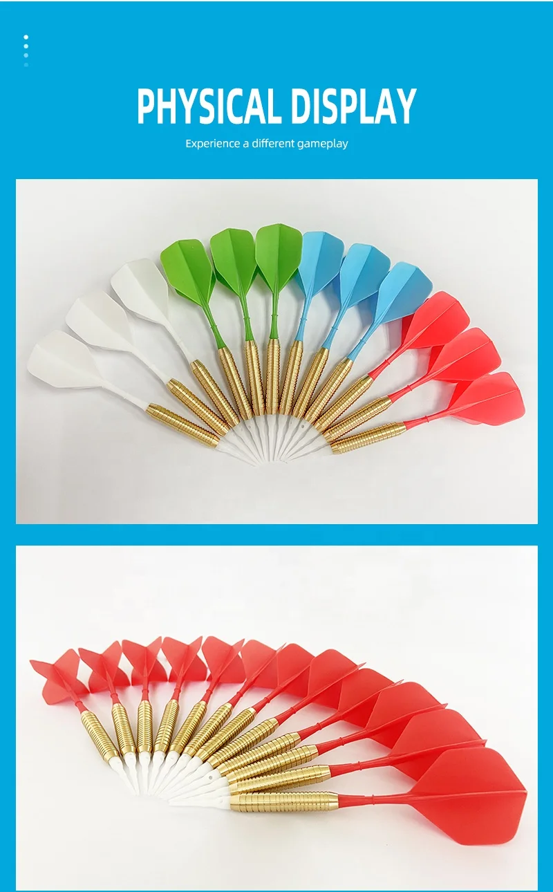 Yulong Brass dart with 100 soft dart tips for electronic dart machine for sale