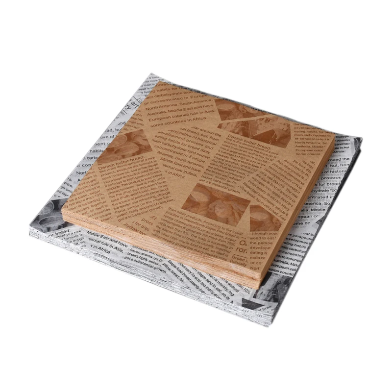 Newspaper Greaseproof Paper Greaseproof Paper Bag For Sandwiche Customize Greaseproof Paper Cut