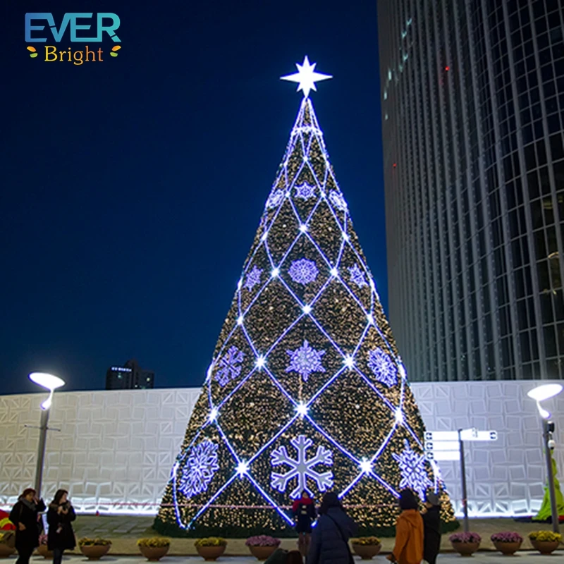 New Style Commercial Grade 3D Giant LED Christmas Mega Tree For Shopping Mall LED Christmas Decoration