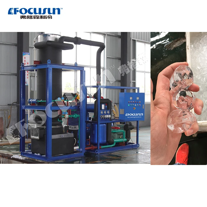 FOCUSUN good precio de la maquina 3 toneladas cilindrico hielo