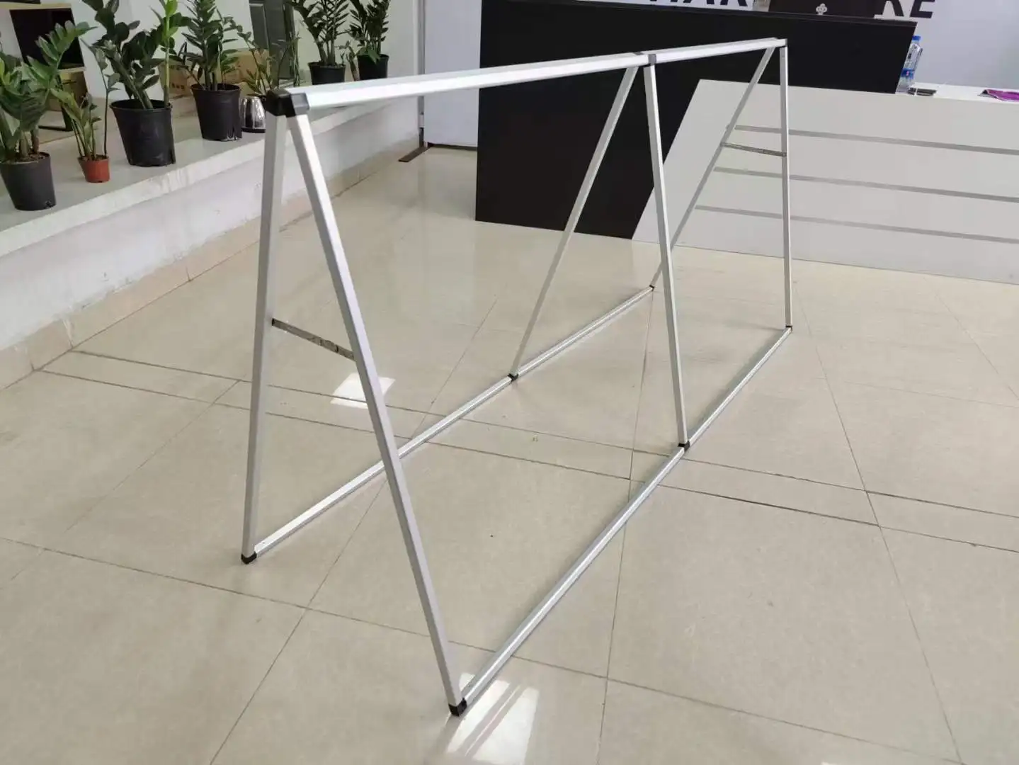Custom Square A Board Frame Sideline Display Stand Outdoor Pop Up Aluminium Rectangular Banner