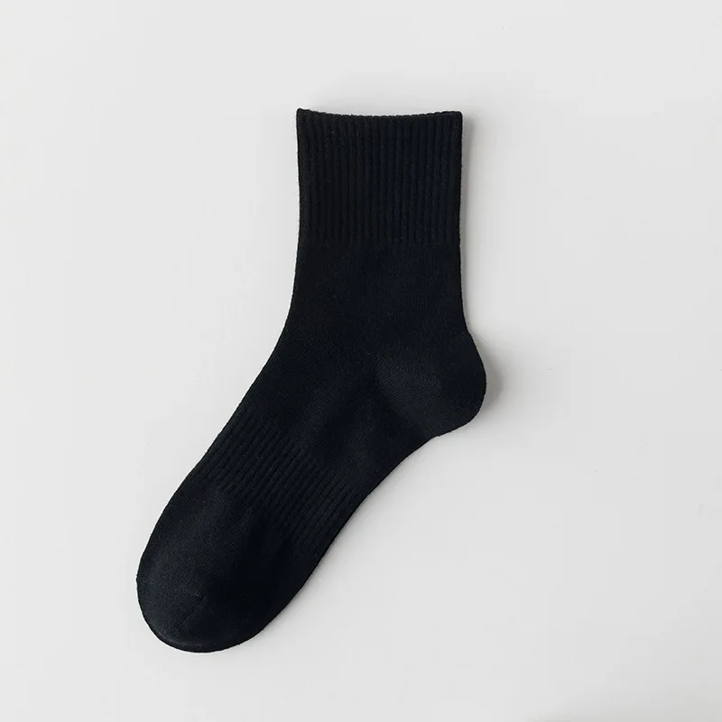 Custom Socks Design Own Logo Crew Socks No Minimum Order Private Your Label Bamboo Cotton Black Man Sport Sock