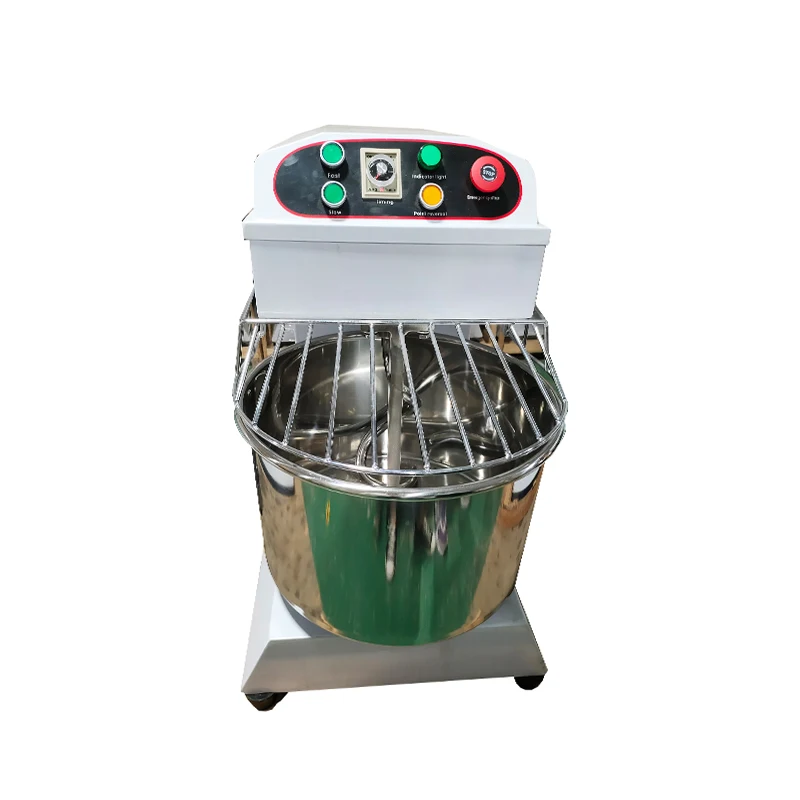 OEM/ODM 30L Chinese 220V Bread Dough Belt/gear Construction Bakery Knead/dough mixer bidirectional 12KG Spiral Mixer With Ce