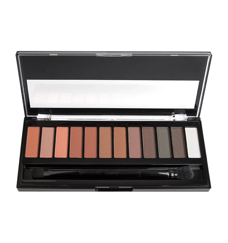 Esene E-EP24 Top Selling Eye Makeup Natural High Pigment  Glitter Eyeshadow Palette Private Label 12 color Eye Shadow