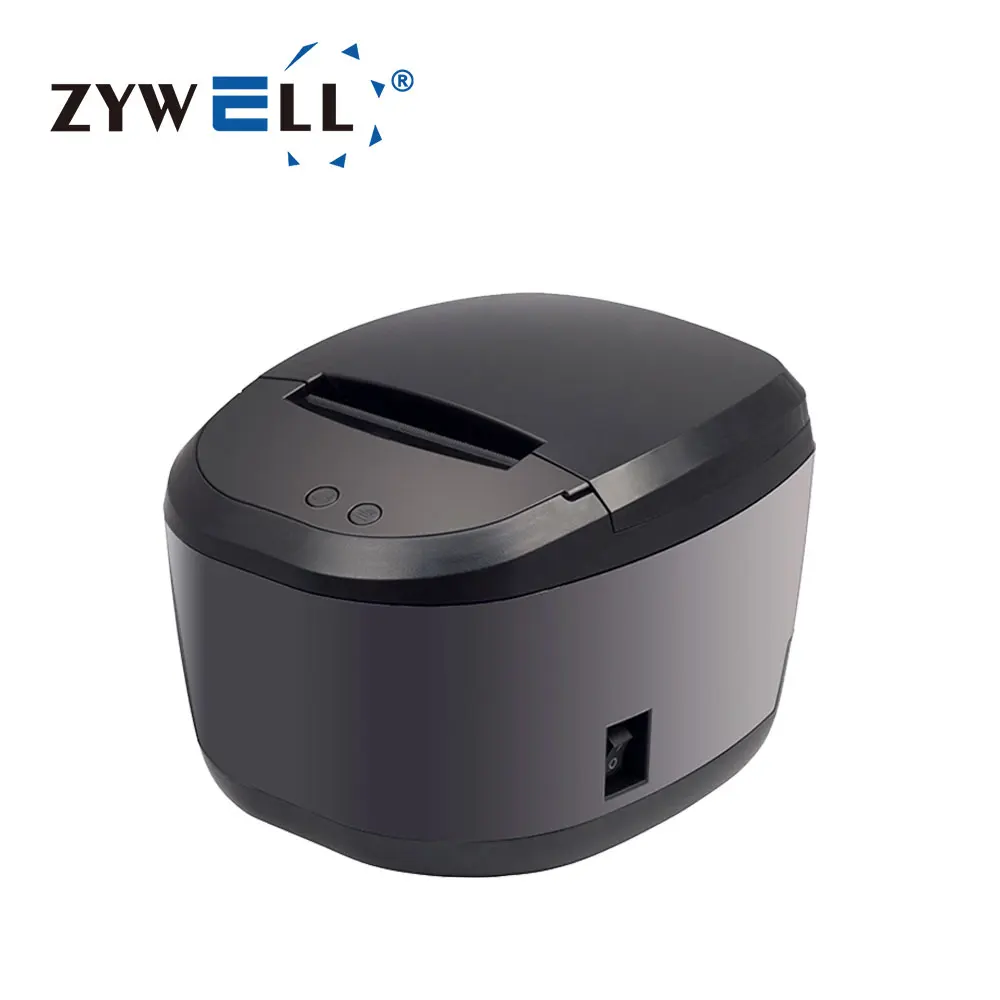 ZY308 Настольный бесчернильный 80 мм чековый принтер ZYWELL bluetooth wifi pos термопринтер