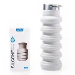 New design silicone folding drinking collapsible drink water bottles silicone bottle water