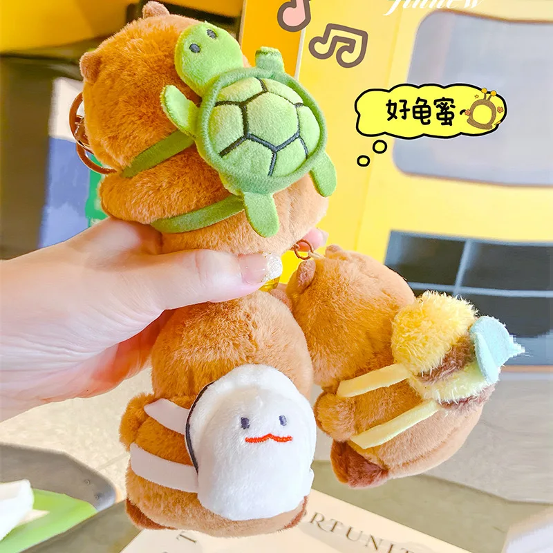 2024 High Quality New Creative Kapybara Bee Genuine Cartoon Cute Bee Capybara Plush Doll Pendant