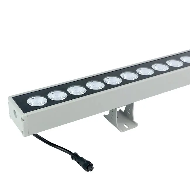 Rainproof IP66 dmx512 color change wall washer light 18w 24w 36w pool underwater building decoration wall washer light