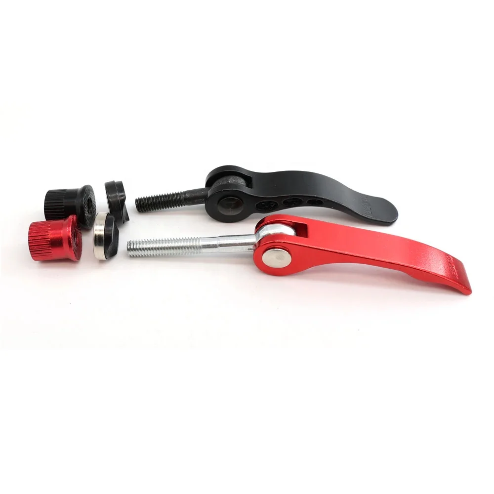M6 Red Anodized Black Aluminum Quick Release Handle Cam Lever with Barrel Nut