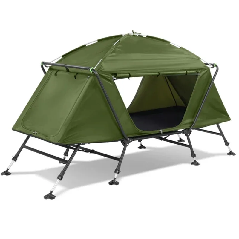 Portable Cot Tent Pop Up Multi Function 1-2 Persons Folding Sleeping Tent Waterproof Camping Outdoor Tent Cot With Bed