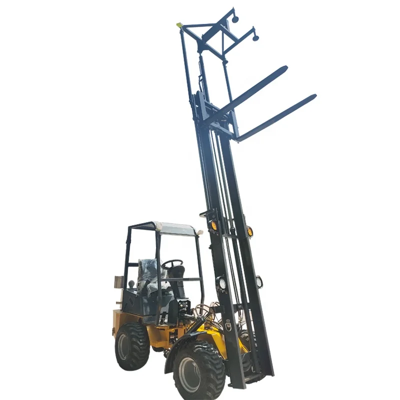 4x4 Tractor Forklift for Beekeeping Mini Beekeeping Forklift 4WD Terrain Fork Truck