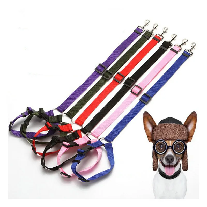 Wholesale Factory Supply Pet Dog Collar and Safety Belt Dog Car Seat Belt Harness Safety Belt
