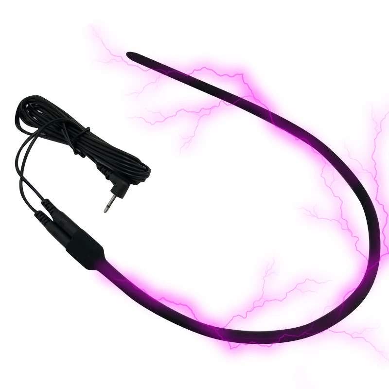 Free Custom Box - 360Mm Male Silicone Electro Shock Accessory Bi Polar Electric Stimulation Urethral Catheter Dilator Penis Plug