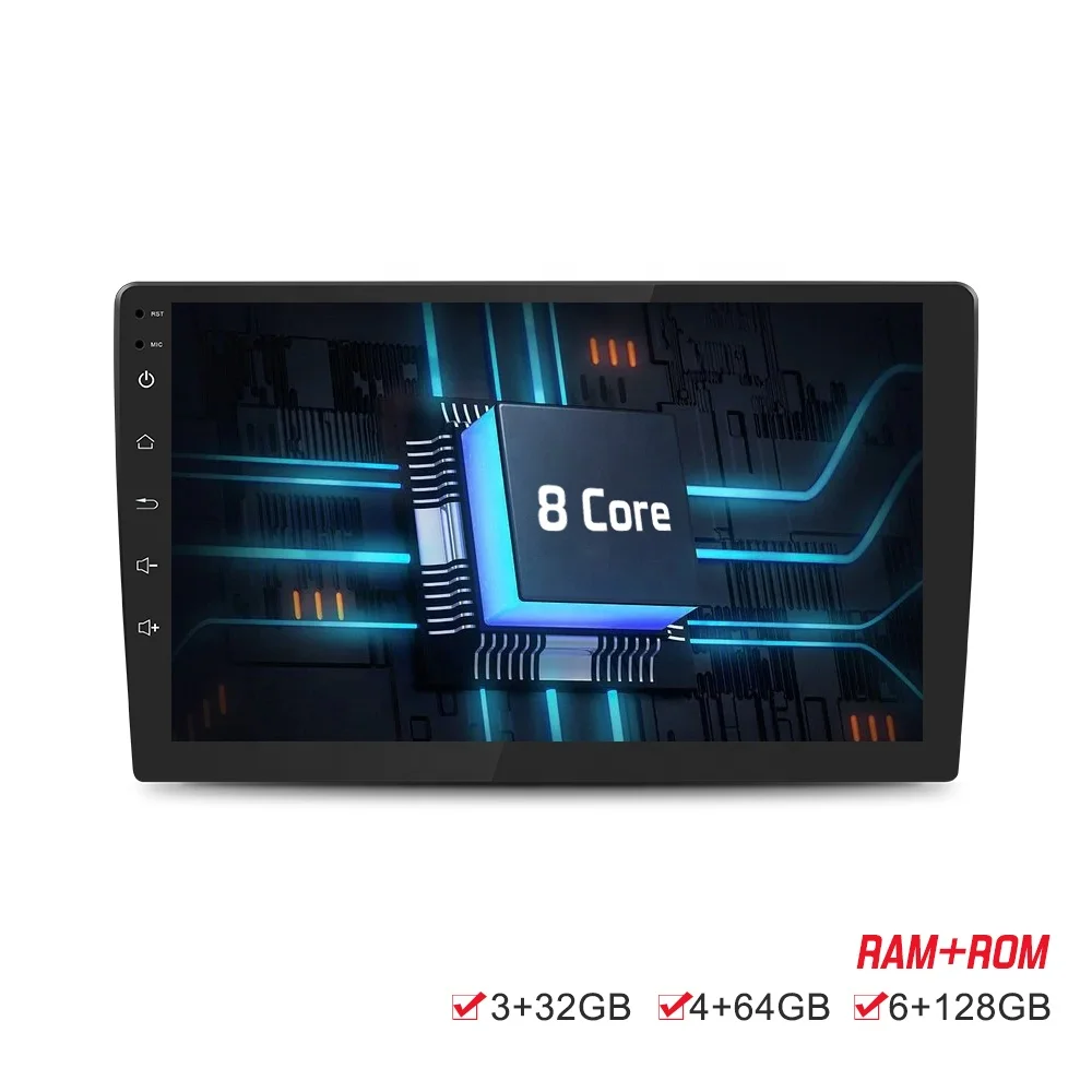 Android 2din  8 core 4+64G Car stereo for 9inch universal Car GPS with QLED 1280*720 IPS screen 2.5D car video