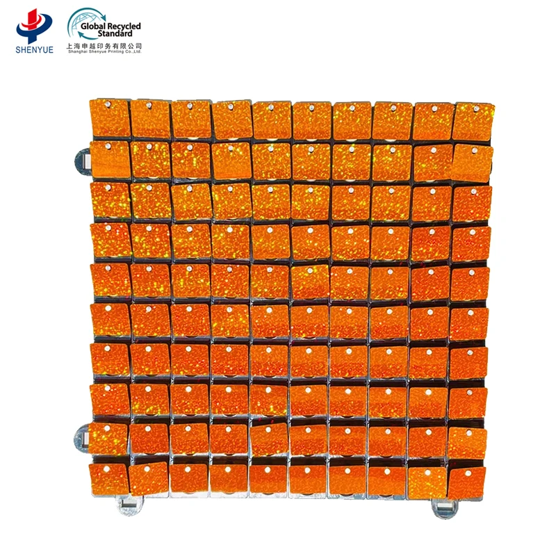 Backdrop Wall Hot Sale 4D Sequin Shimmering Wind Flapping Wall Panel Backdrop For Wedding party decorate