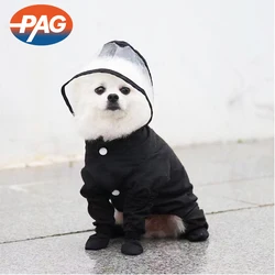 PAG Multicolor Style All inclusive Waterproof Rain Jumpsuit Large Dog Raincoat For Pet Dogs Clothes